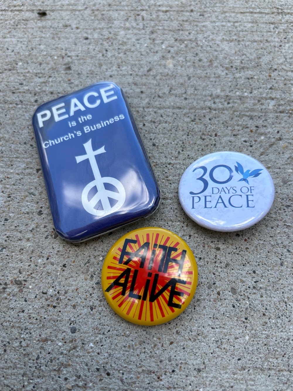 3 CHURCH PINS
